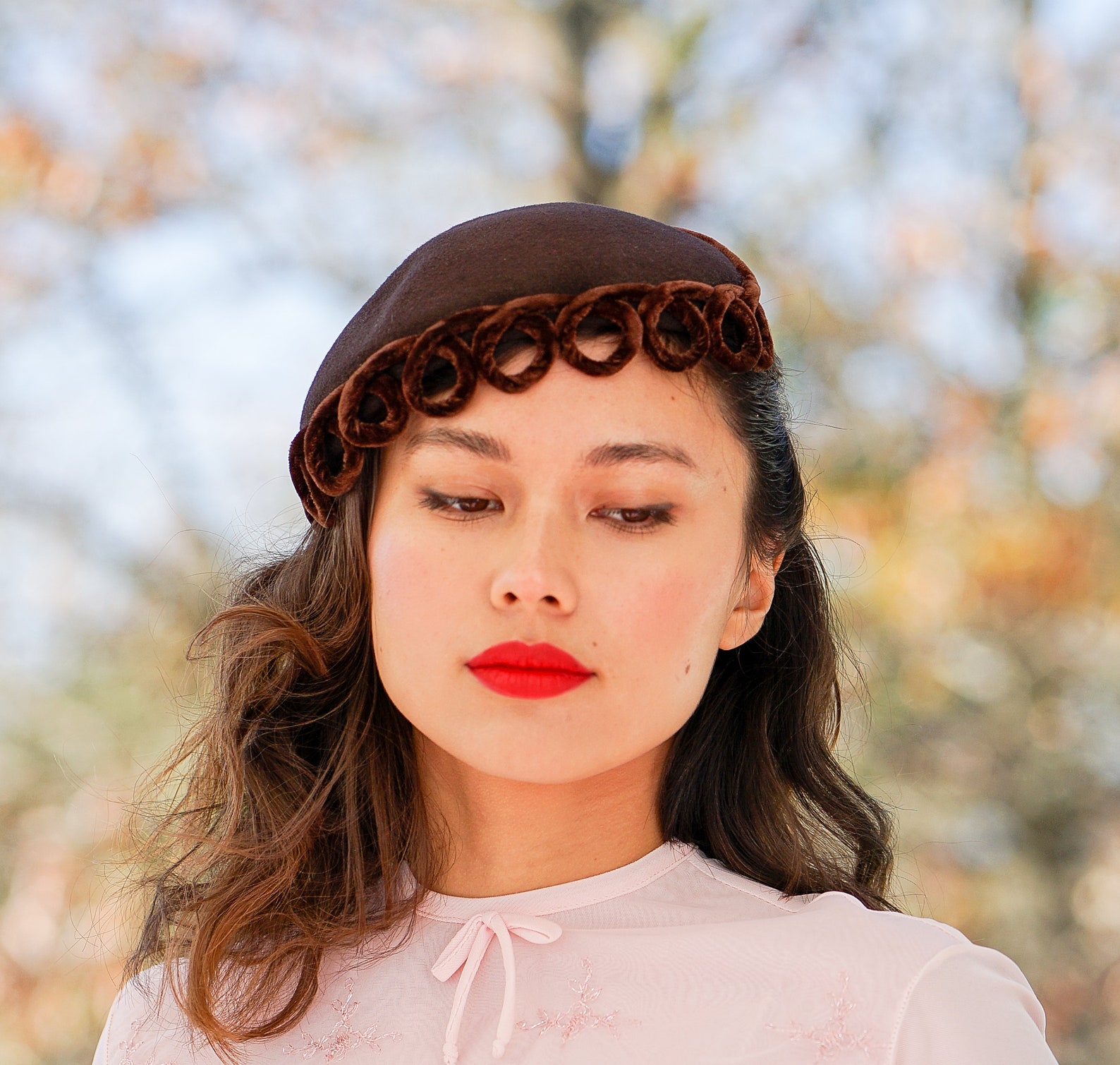 Vintage Wool Half Hat 1940s50s Hat Vintage Hat Vintage Etsy