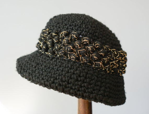 Vintage Knit Bucket Hat, Vintage Beanie Hat, Vint… - image 7