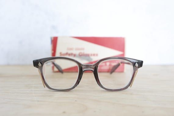 Vintage American Optical Safety Glasses Eyeglasses 1960's Made in