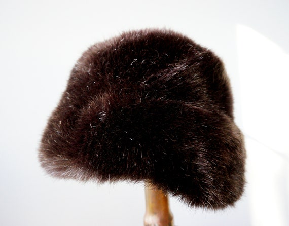 Vintage Rabbit Fur Cossack Hat, Cloche Hat, Vinta… - image 7