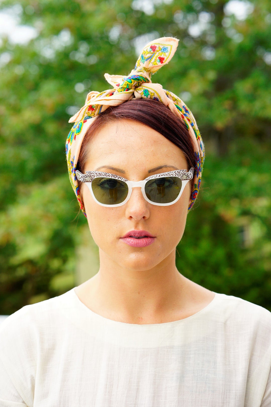 Vintage Sunglasses Cat Eye Frames Glasses 1960's Very Rare by Lumar