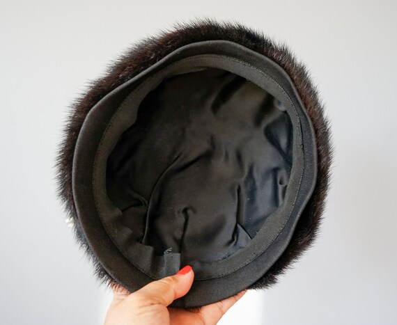 Vintage Fur Pillbox Hat, Cossack Hat, Vintage Hat… - image 10