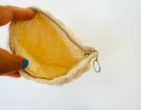 Vintage 1940s Crochet Purse/ Crochet Bag/ Vintage… - image 10