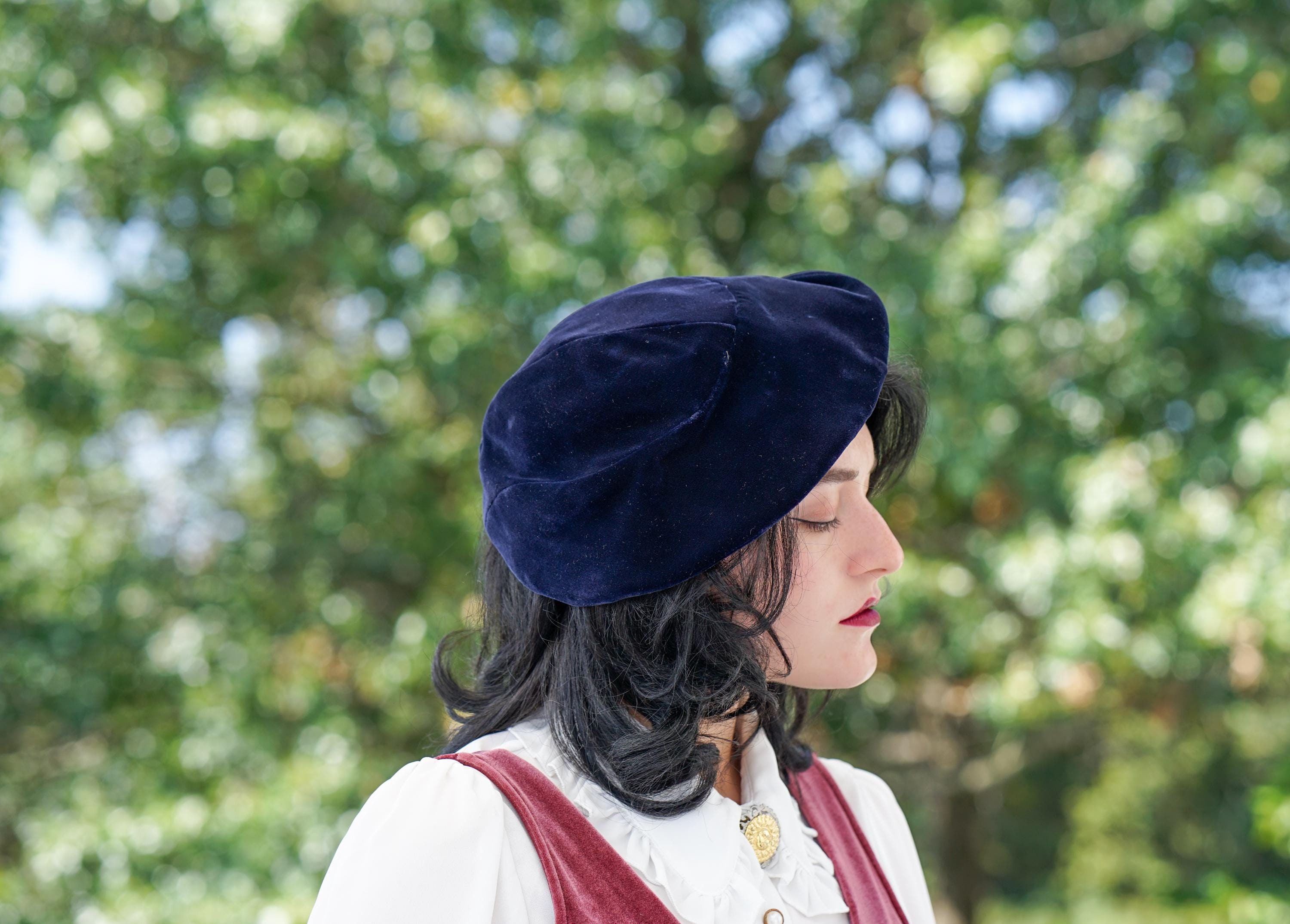 Vintage 1930s Beret Tam Hat by Dobbs, 1930s-1940s Hat, Vintage
