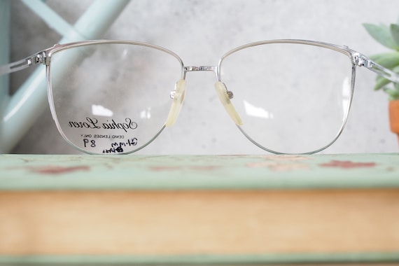 Vintage eyeglasses 1990's Frames/eyeglass/hipster… - image 8