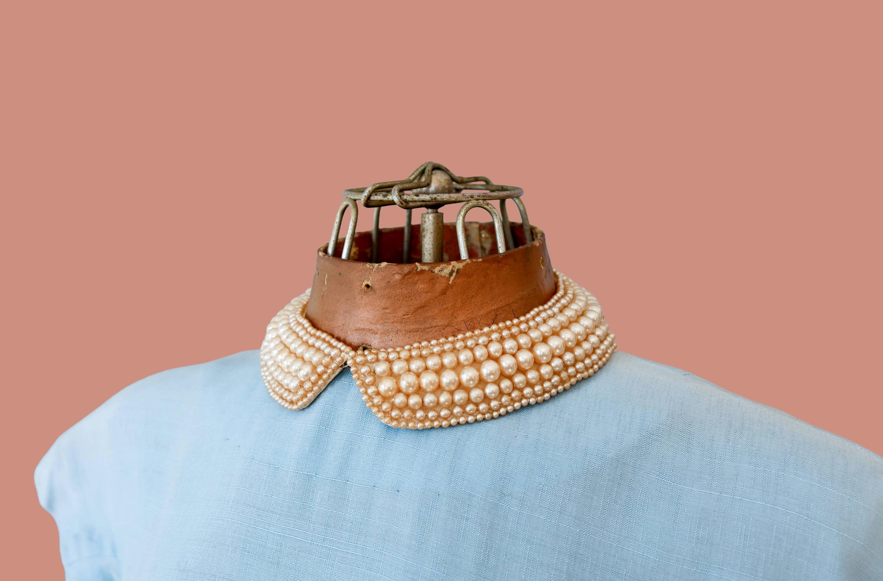 Detachable Pearl Collar - Etsy display picture 1