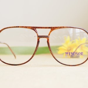 Vintage Eyeglasses 1980s/Glasses/New Old Stock/hipster COOL tone Made In France Aviators Frames By Windsor