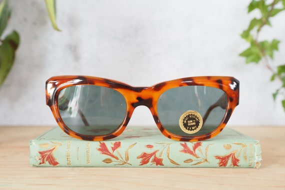 Vintage Sunglasses 1980s Multicolor Brown Tone New Old Stock  display picture 1