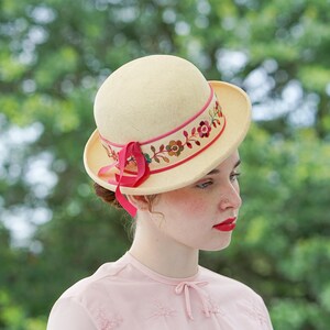 Floral Bowler Hat - Etsy display picture 1