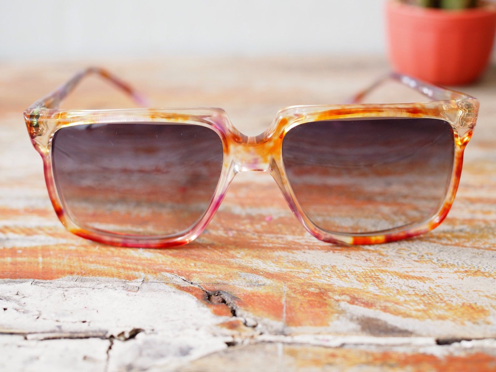 Vintage Sunglasses by Pierre Cardin Nice Multi-color Frame - Etsy