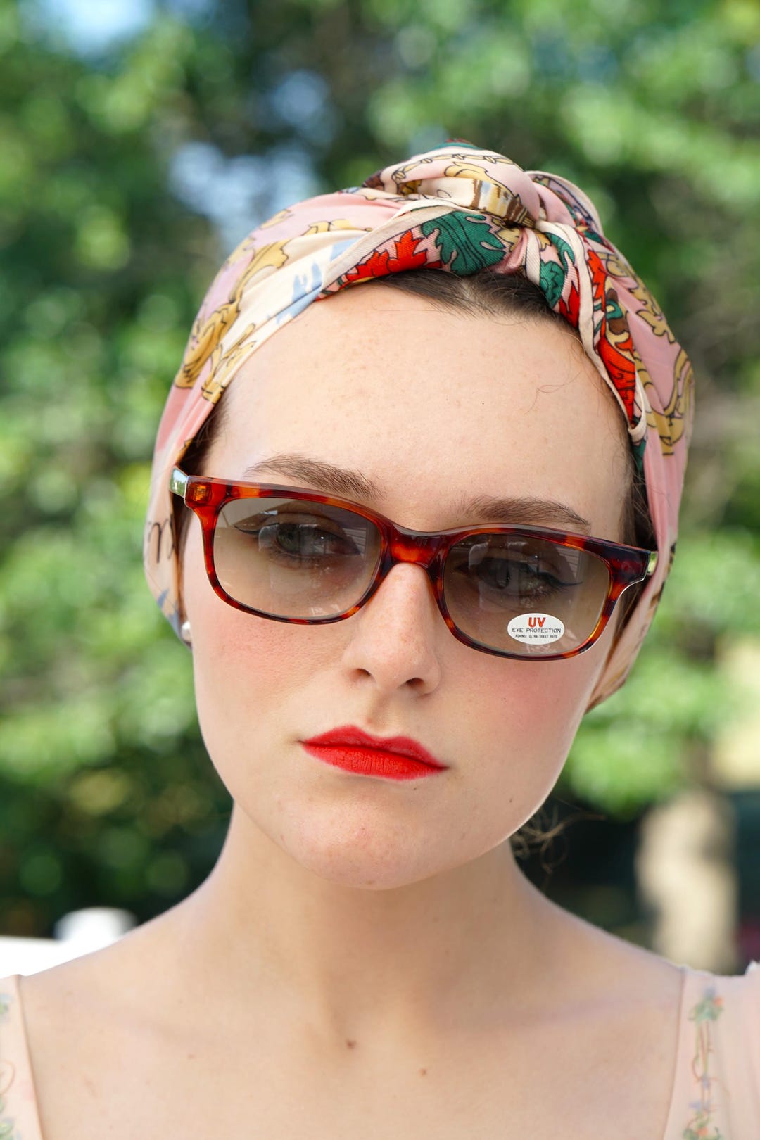 VINTAGE SUNGLASSES 1980s Multicolor Brown Tone New Old Stock