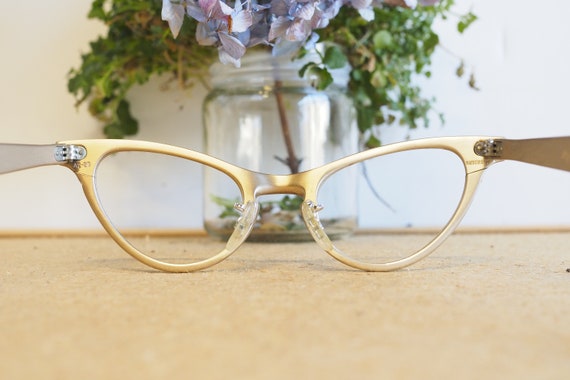 Vintage eyeglasses Cateye 1960's Cateye Made In U… - image 8