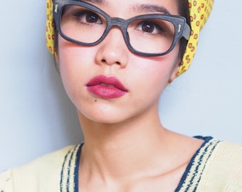 Montura vintage de ojo de gato/Gafas de los años 60/Fabricadas en Italia por Swank/Excelente textura de veta de madera/Gafas vintage