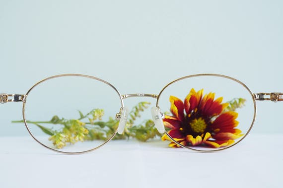 Vintage Eyeglass 1990's Oval shape Frames New Old… - image 8