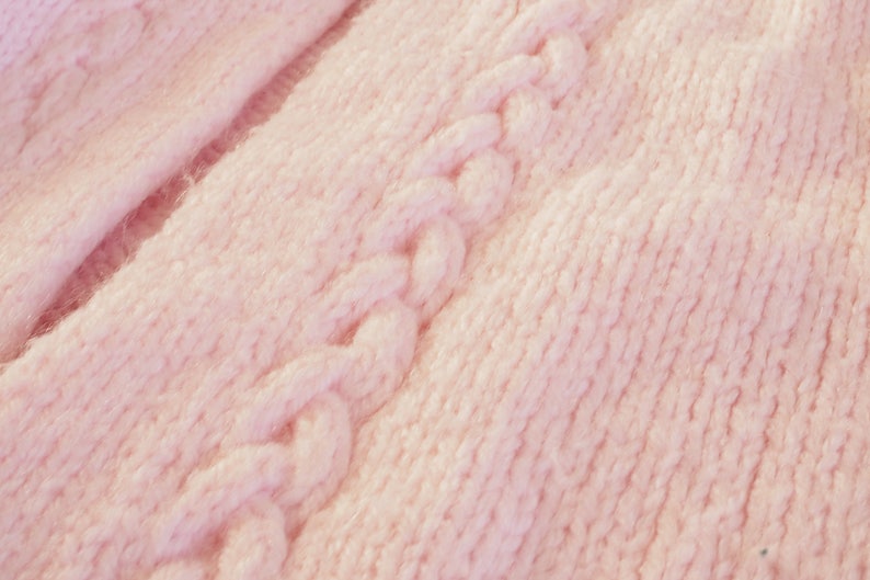 Cardigan Sweater Free Shipping Vintage 1950s Bubble Gum Pink Cardigan Size M Rockabilly Top Vintage Sweater Geraldine Eccard Cardigan
