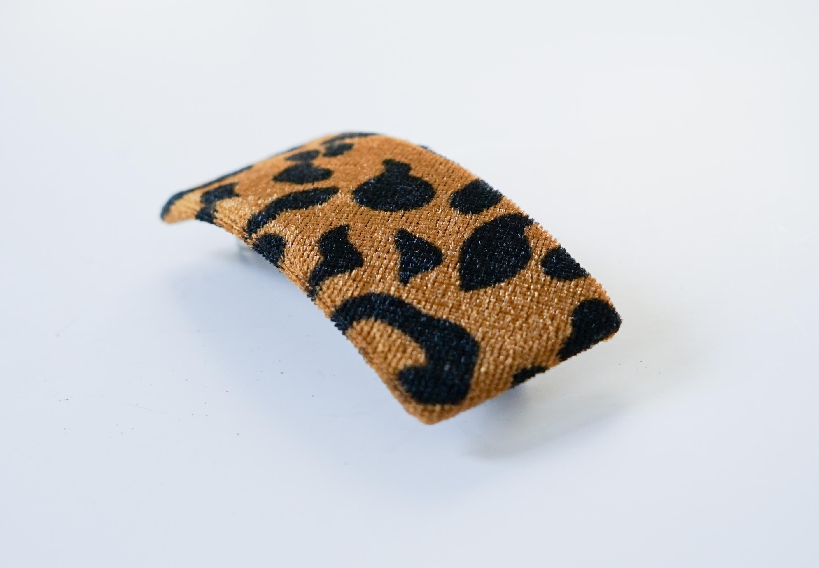 Leopard Print Hair Clips Set Vintage Bold! Leopard Print Hair Claw Metal - Etsy main image 4