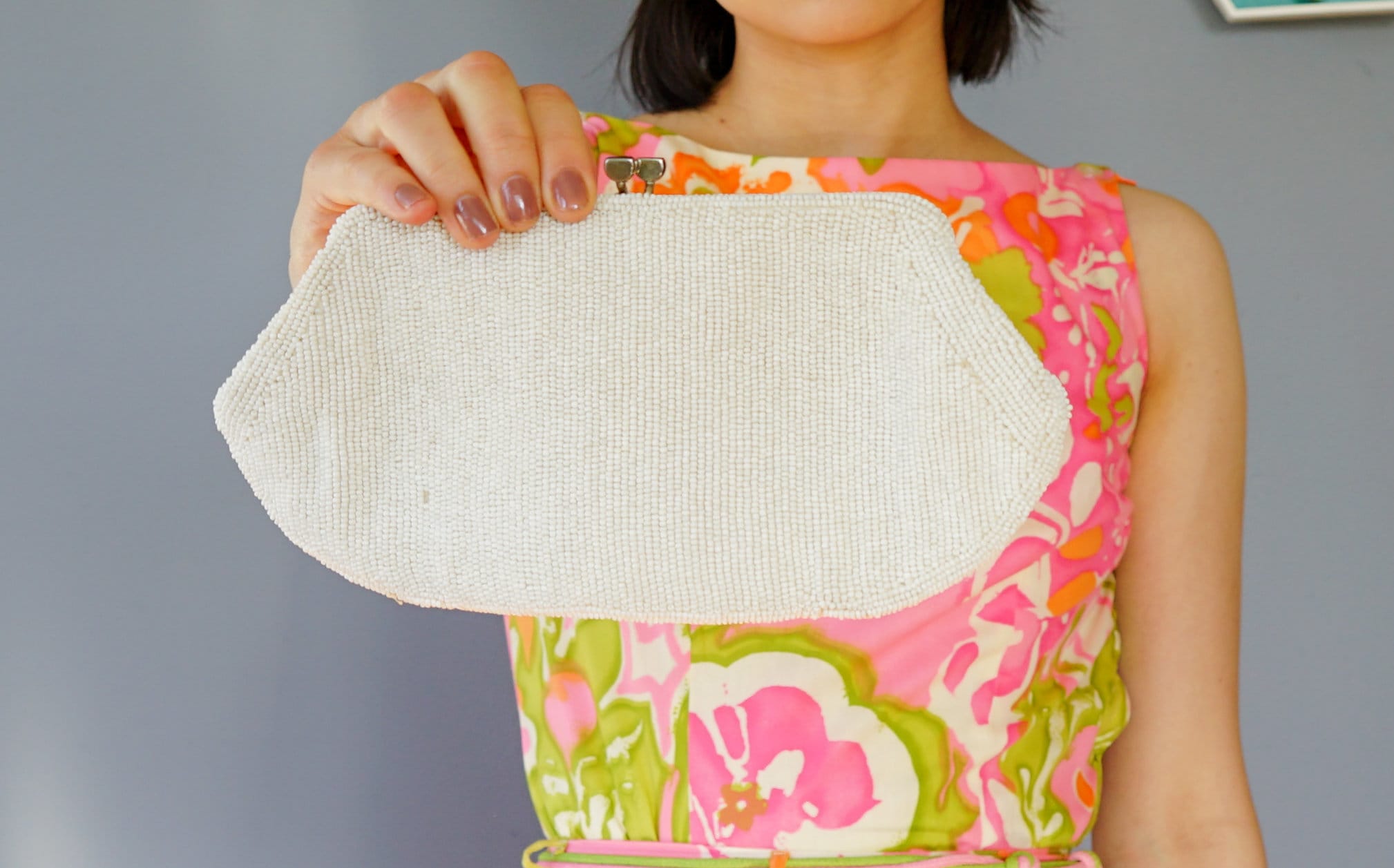 Fermoir De Sac à Main Vintage En Cuir Yokohama - Rare, à Deux Mains, Occasion