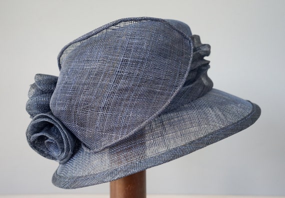 Vintage Straw Floral Bucket Hat, Vintage Church H… - image 6