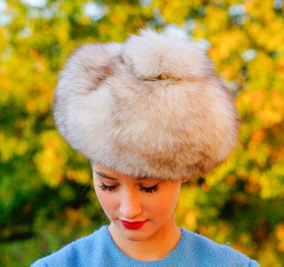 Vintage Fur Tam Beret Hat: 1950s-1960s Women Midcentu… - Gem display picture 2
