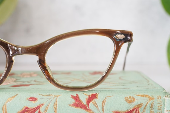 Vintage cateye Eyeglasses 1960's New Old Stock Mu… - image 5