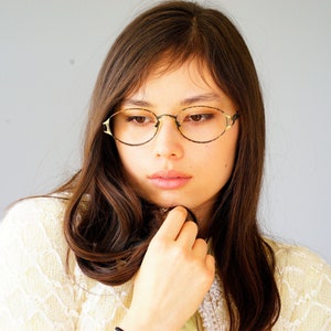 Vintage Eyeglasses 1990s/Glasses/New Old Stock/hipster/frames/multicolor gold black brown