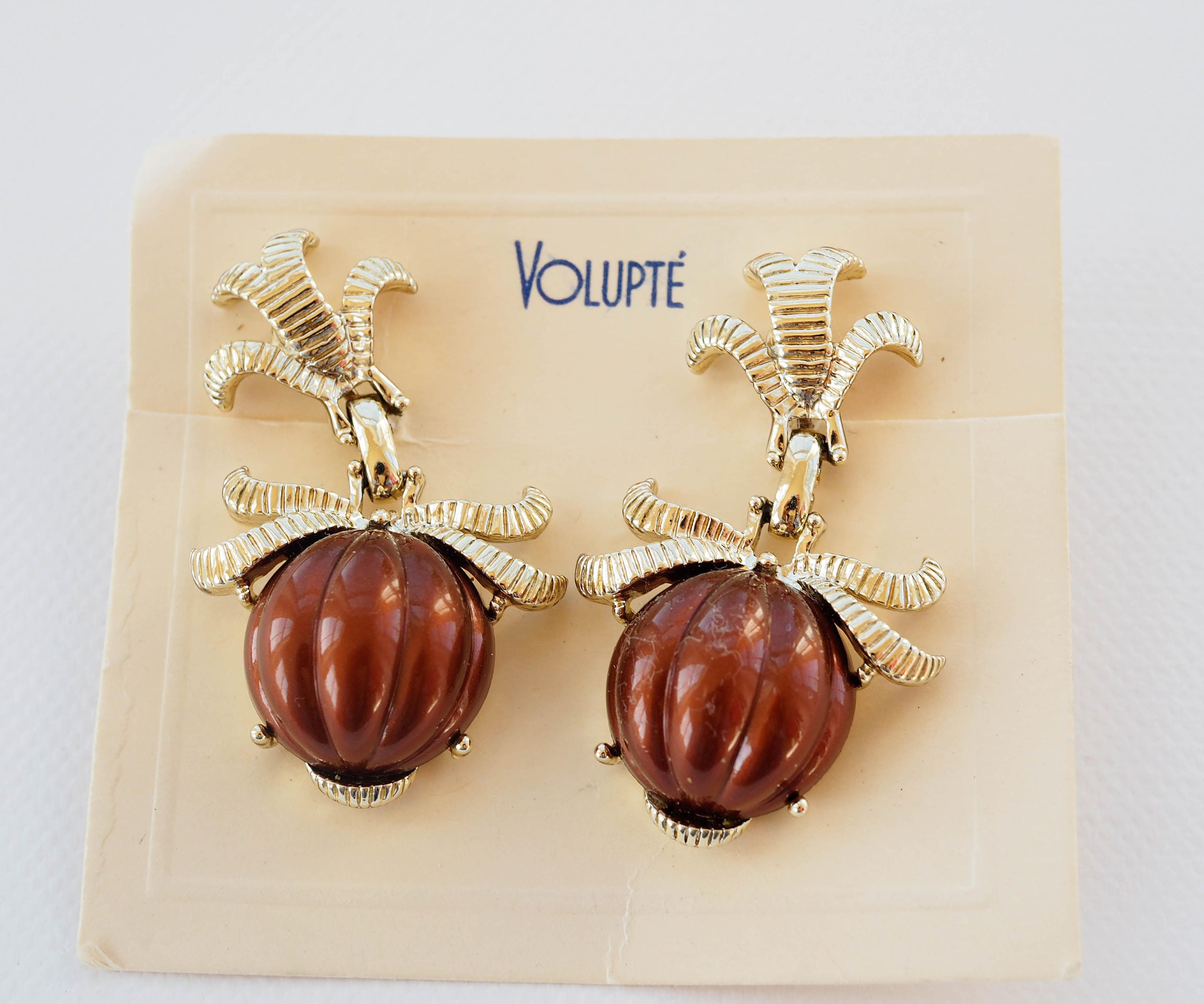 ヴィンテージ Volupte ネックレス イヤリング セット 新品 タグ付き