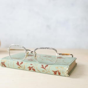 Vintage Eyeglasses 1960s Nos ornate beautiful frames new old stock flowers embedded