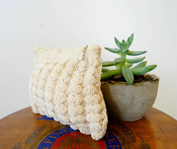 Vintage 1940s Crochet Purse/ Crochet Bag/ Vintage… - image 9