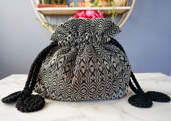 Vintage Drawstring Purse/ Vintage Purse/ Reticule… - image 7