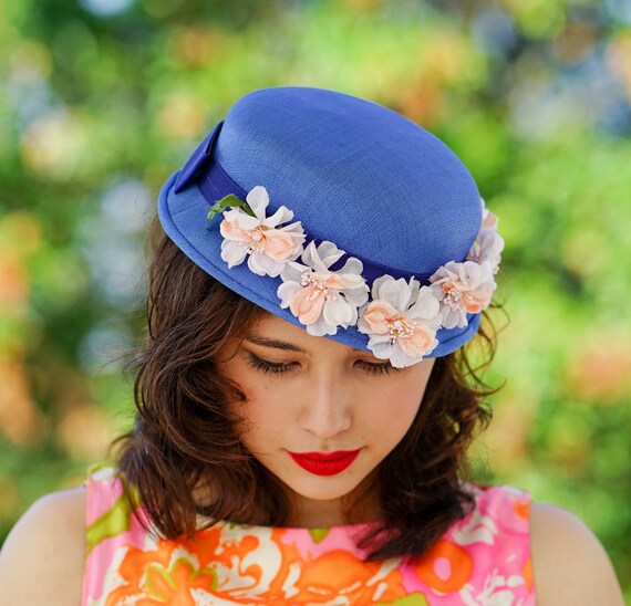 Vintage Floral Bucket Hat, Vintage Hat, 1950s-60s… - image 3