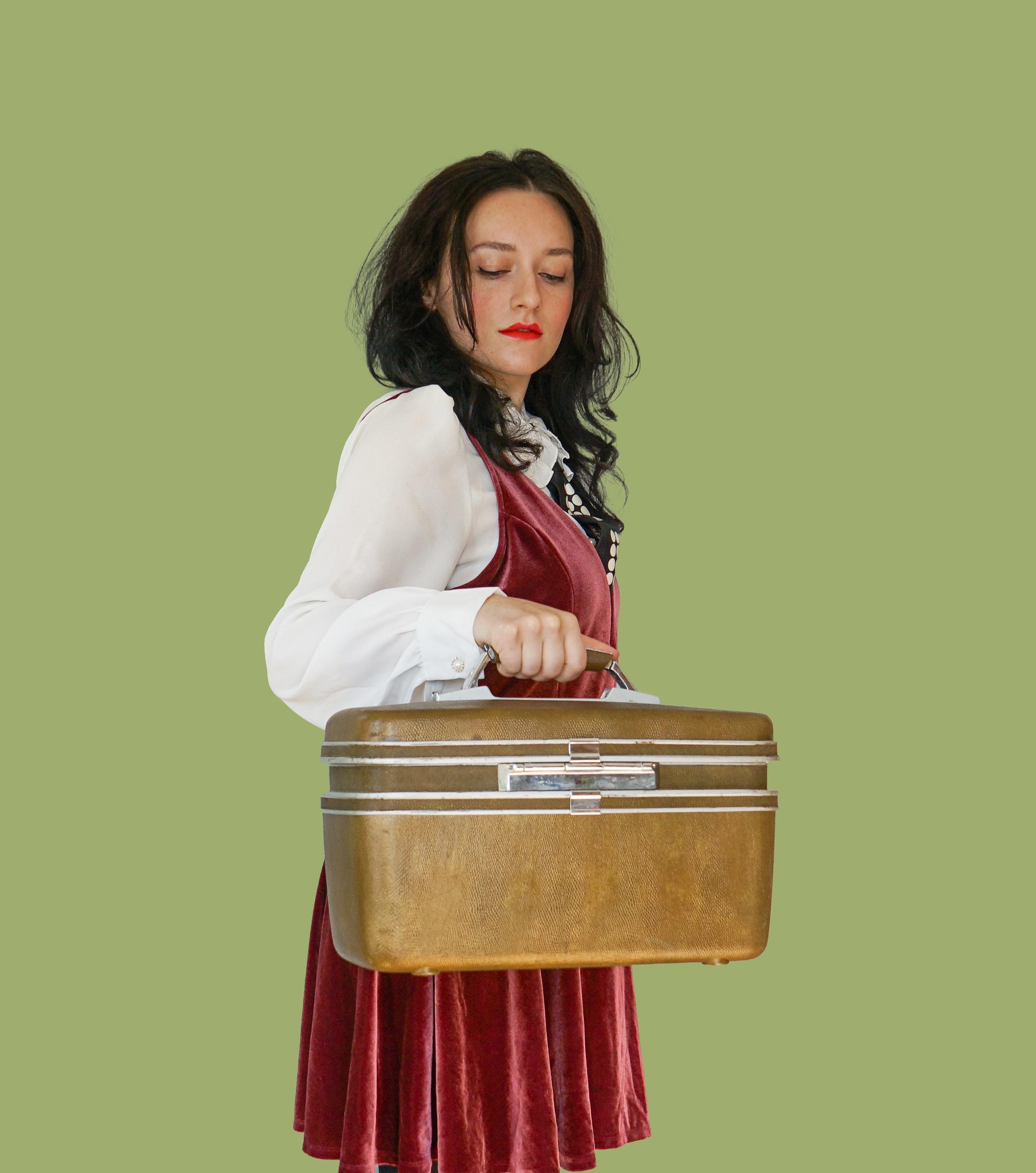 Vintage Samsonite Sherbrooke Train Case/ 1960s-70s Luggage