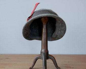Vintage Wool Felt Bucket Hat, 1950s-60s Hat, Vintage Hat  display picture 2