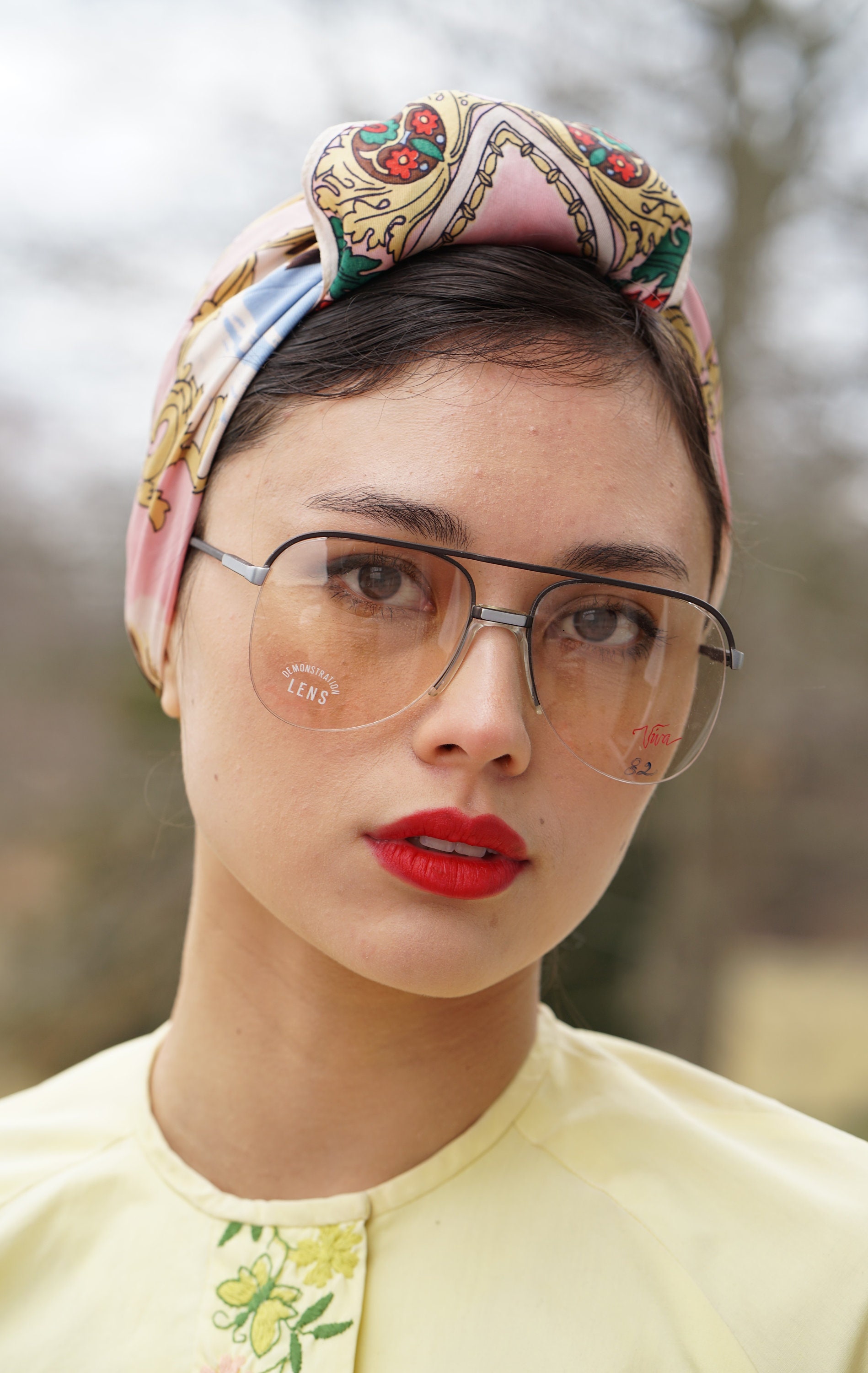 Vintage 1970s Eyeglasses NOS by Viva Optical Hong Kong Disco Retro Multicolor Vintage Eyeglasses 1970 main image 2