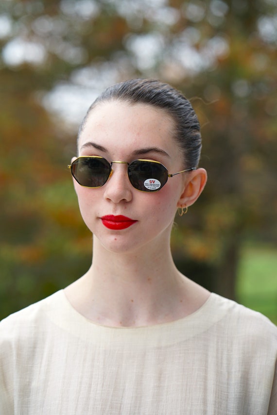 Vintage Sunglasses 1990s Multicolor Brown Tone New Old Stock  display picture 1