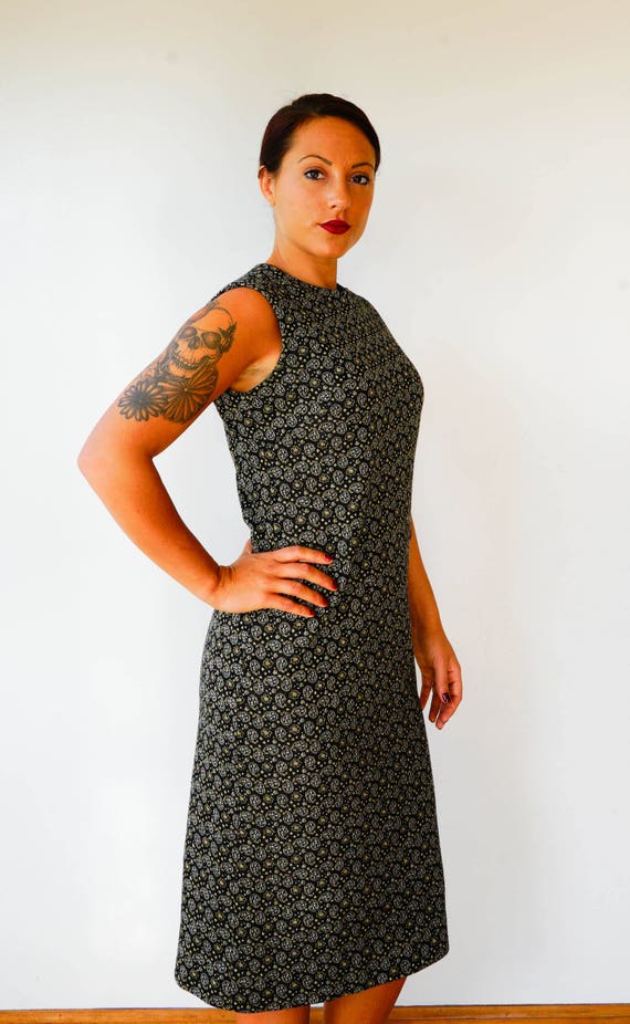 Free Shipping! Vintage 1960s Paisley Dress Size S… - image 4
