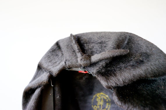 Vintage Black Faux Fur Beret Hat, Vintage Tam Hat… - image 7