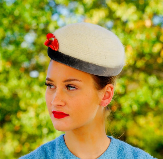 Vintage Pillbox Hat Vintage Hat 1950s 