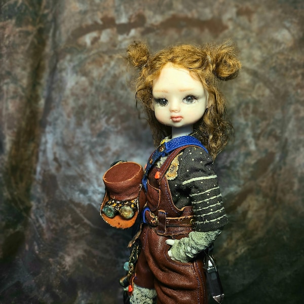 Finley:  unique OOAK Steampunk Art Doll – Adventure Awaits!