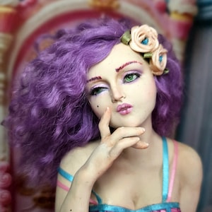 OOAK Sculpture “Alex” – Hand-Sculpted Polymer Art Doll Figurine, 11.4" (29 cm)