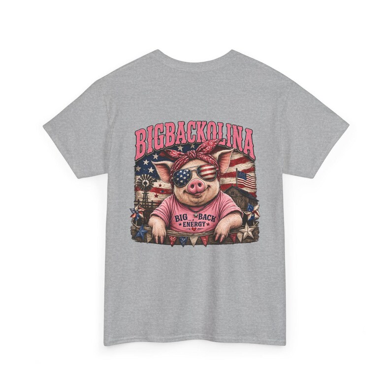 Bigbackolina Big Back Energy T-Shirt | North Carolina Pride shirt | Funny NC Shirt | Women's Southern Shirt | 4th of July image 6