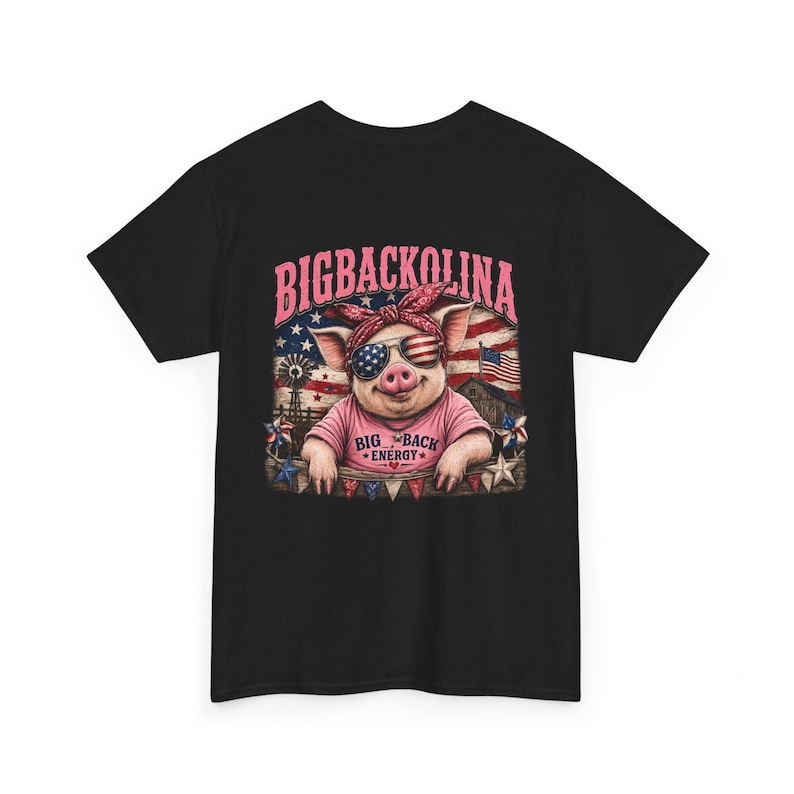 Bigbackolina Big Back Energy T-Shirt | North Carolina Pride shirt | Funny NC Shirt | Women's Southern Shirt | 4th of July image 1