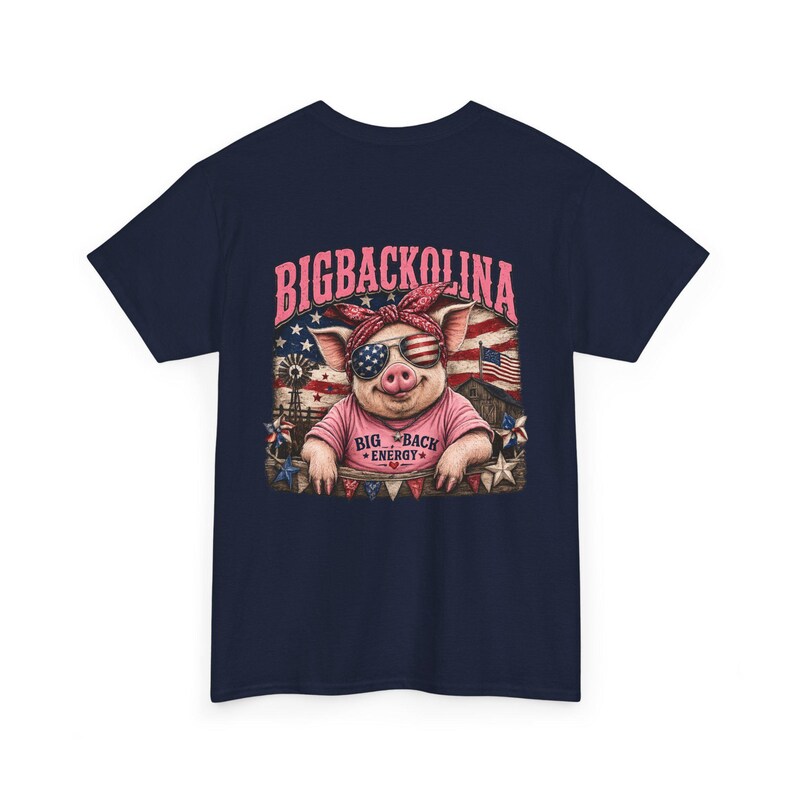 Bigbackolina Big Back Energy T-Shirt | North Carolina Pride shirt | Funny NC Shirt | Women's Southern Shirt | 4th of July image 12