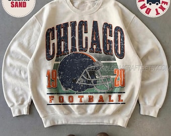 Chicago Football Vintage Sweatshirt, 90s Retro Graphic Tee, Game Day Oversized T-Shirt, Comfort Colors Shirt, Football Fan CBR14