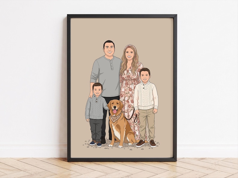 custom-family-portrait-illustration-personalized-digital-drawing-from