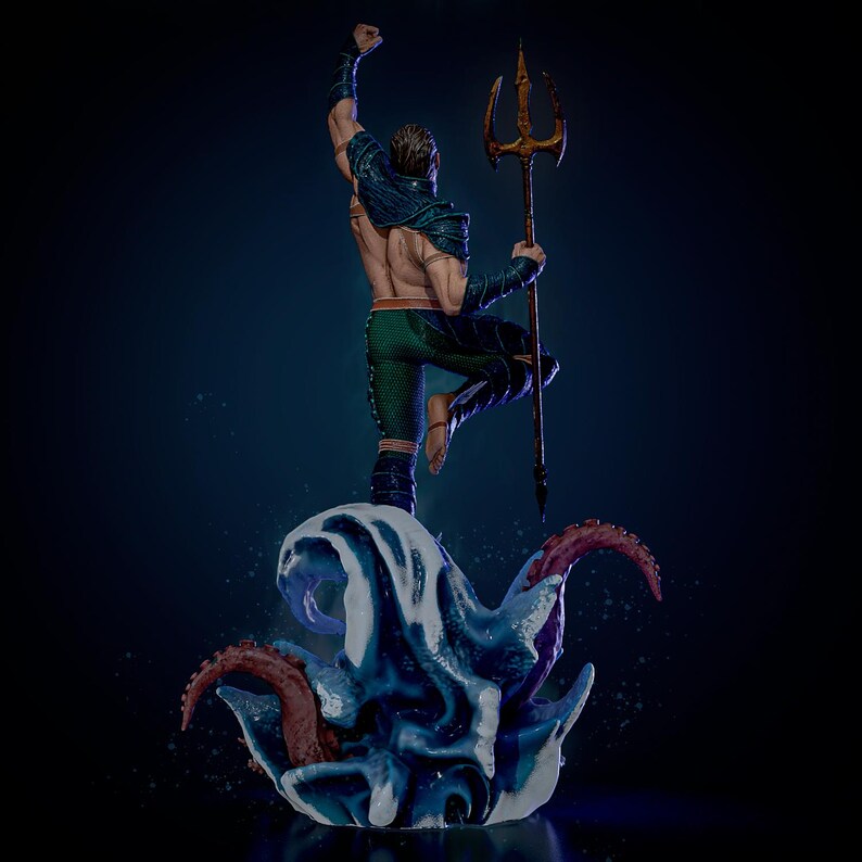 Namor : King of Atlantis- Marvel Sculpture STL Statue + Bust | 3D Print ...