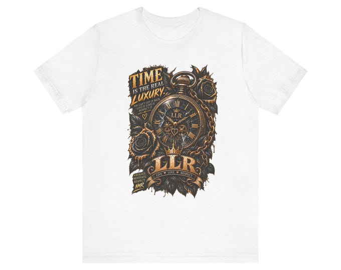 Time Is the Real Luxury | Gothic Pocket Watch Streetwear | LLR Apparel