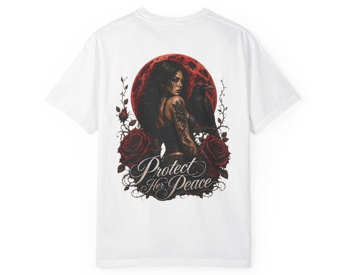 Protect Her Peace | Comfort Colors 1717 Graphic Tee | Gothic Streetwear | NMR x LLR