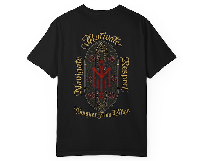 Conquer From Within | Comfort Colors 1717 Graphic Tee | Gothic Streetwear | NMR Apparel