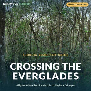 Everglades Alligator Alley Road Trip Guide | Fort Lauderdale to Naples on I-75 | Florida Mile-by-Mile PDF | Printable Download
