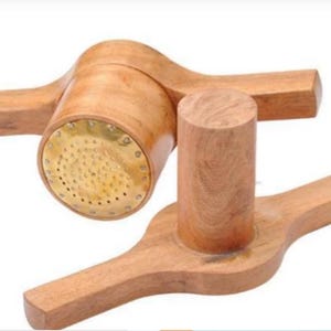 Handmade Wooden Idiyappam Maker | Traditional Indian String Hopper Press | Wooden Kitchen Tool | Kerala Tamil Nadu Cooking Tool
